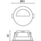 corp spot led aluminiu alb gu10 ip20 4