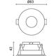 corp spot led aluminiu alb gu10 ip20 4