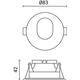 corp spot led aluminiu alb gu10 ip20 4