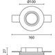corp spot led incastrat gips rotund gu10 1