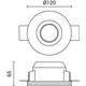corp spot led incastrat gips rotund mat gu10 1