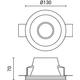 corp spot led incastrat gips rotund mat gu10 1