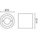 corp spot led aplicat rotund gips gu10 1