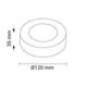 aplica led 6w rotunda 6000k 2