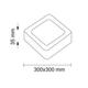 aplica led 24w patrata 4500k 2