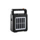 lampa portabila solara cu difuzor bluetooth 37v 6ah 3w 400lm ip44 negru 2