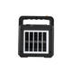 lampa portabila solara cu difuzor bluetooth 37v 6ah 3w 400lm ip44 negru 3