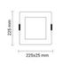 spot led 18w patrat incastrat 6000k driver inclus 2