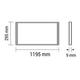 panou led 30 120 45w 3600lm pf 09 no flicker 2700k 6 buc cutie 4