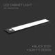 lumina led slim fit pentru dulap 240mm 15w 3000k negru 1
