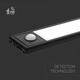 lumina led slim fit pentru dulap 240mm 15w 3000k negru 2