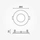 spot led 3w rotund incastrat 6000k driver inclus 2