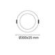 spot led 24w rotund incastrat 6000k driver inclus 2