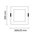 spot led 24w patrat incastrat 4500k driver inclus 2