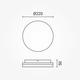 aplica led 18w rotunda ip54 cct 1880lm 2