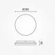 aplica led 24w rotunda ip54 cct 2565lm 2