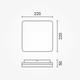 aplica led cu senzor 18w patrata ip54 cct 1880lm 2