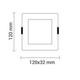 spot led patrat cct 6w 450lm 1