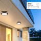 aplica led de exterior negru 20w 2000lm cct cri 80 ip65 5