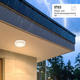 aplica led de exterior alb 20w 2000lm cct cri 80 ip65 senzor cu microunde 5