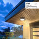 aplica led de exterior negru 30w 3000lm cct cri 80 ip65 senzor cu microunde 5