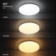 aplica led 12w 880lm cct cu selector dip ip20 dispersor mat 4