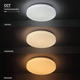 aplica led 12w 880lm cct cu selector dip ip20 dispersor cu stele 5