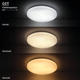 aplica led 24w 1990lm cct cu selector dip ip20 dispersor mat 4