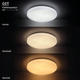 aplica led 24w 1990lm cct cu selector dip ip20 dispersor cu stele 5