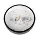 plafoniera led rotunda 18w 1350lm 3000k negru 3