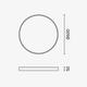 plafoniera led rotunda 54w 4050lm 3000k negru 2