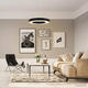 plafoniera led rotunda 36w 2700lm 3000k negru 6