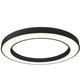 plafoniera led rotunda 64w 4800lm 4500k negru 4