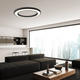 plafoniera led rotunda 64w 4800lm 4500k negru 5