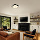plafoniera led patrata 30w 2250lm 3000k negru 6