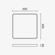 plafoniera led patrata 64w 4800lm 4500k alb 2