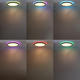 aplica led de tavan negru rgb 18w ir cct rgb 1440lm 6