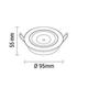 spot led 8w rotund cob orientabil 4500k inox 3