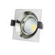 spot led 8w patrat cob orientabil 2700k inox