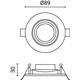 spot led 5w rotund cob orientabil 375lm 6000k 3