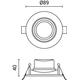 spot led 7w rotund cob orientabil 525lm 4500k 3