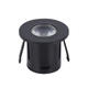 spot led rotund 1w negru 220v 60lm 3000k