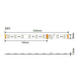 banda led 24v rgbwh 60 smd m 12mm 16w m 1600lm m ip65 2