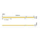 banda led cob slim 3mm 24v 7w 6000k 384 led m 560lm m 1