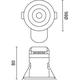 spot led protectie la foc 6w 40 570lm 4000k ip65 5