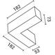 conectori forma liniara led slim interconectabil 10w argintiu 6000k 2