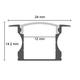 profil aluminiu banda led corp gri l 2m 172x143x126mm 1