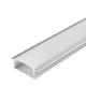 profil aluminiu unghi banda led corp gri dispersor alb l 2m 23 5 mm x 23 5 mm