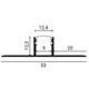 profil aluminiu banda led gri l 2m 1