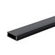 profil aluminiu banda led corp negru dispersor negru l 2m 30x10mm